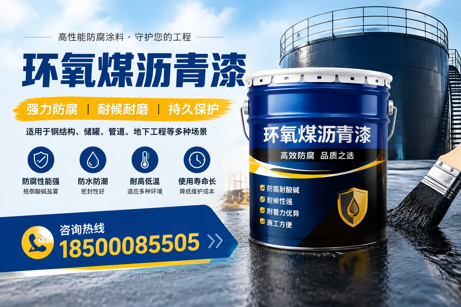 环氧煤沥青漆在工业中的应用,遵义企业的选择
